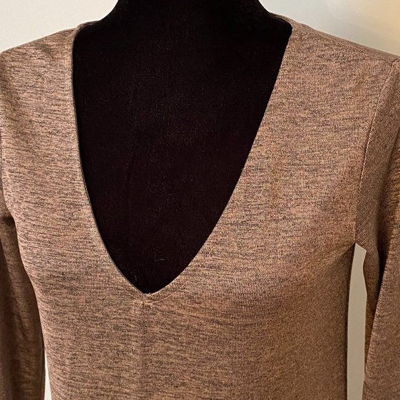 Dynamite Top Tunic Grey and Rose Gold'ish color size Small - Picture 3 of 7